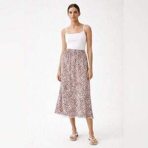 Wild Skye | Midi Leopard Skirt